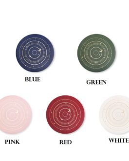 Waterproof Insulation Star Rail Creative Leather Coaster